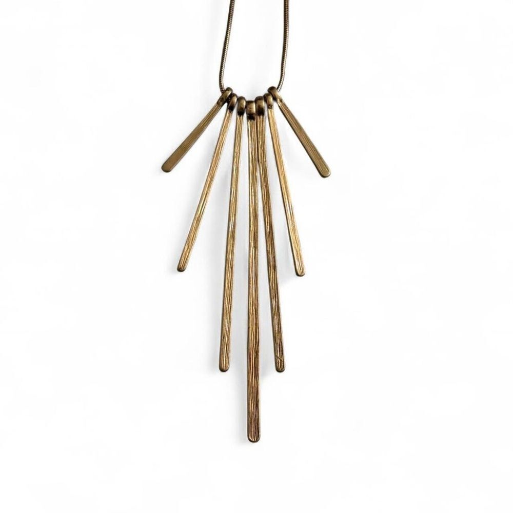 Gold Statement Necklace - Long 33-36”